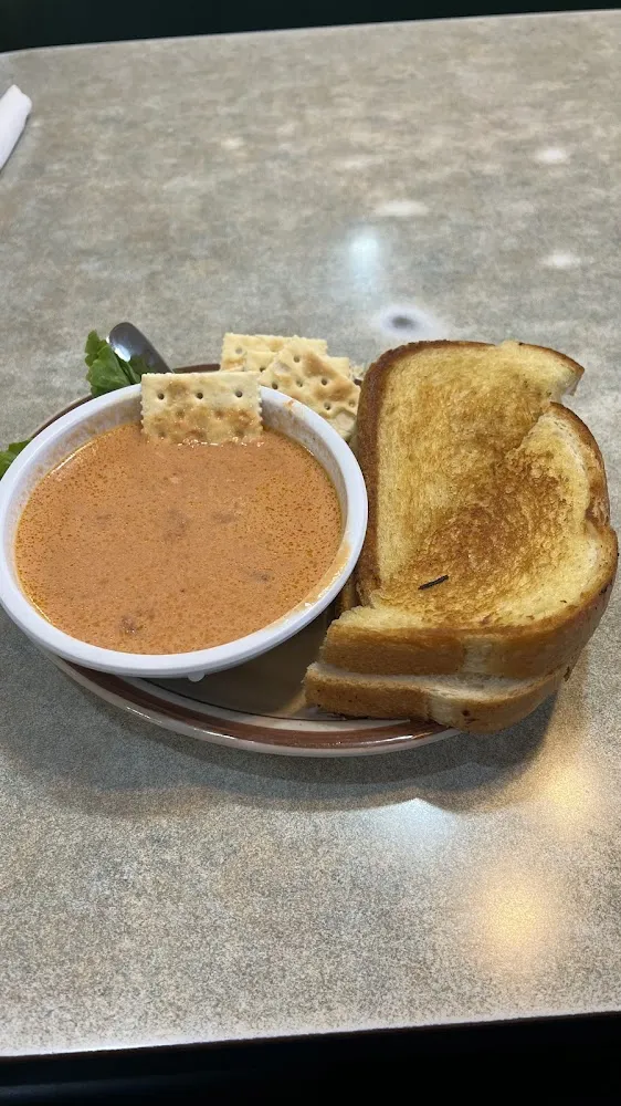 Grilled Cheese Sandwich with Tomato Cream Soup